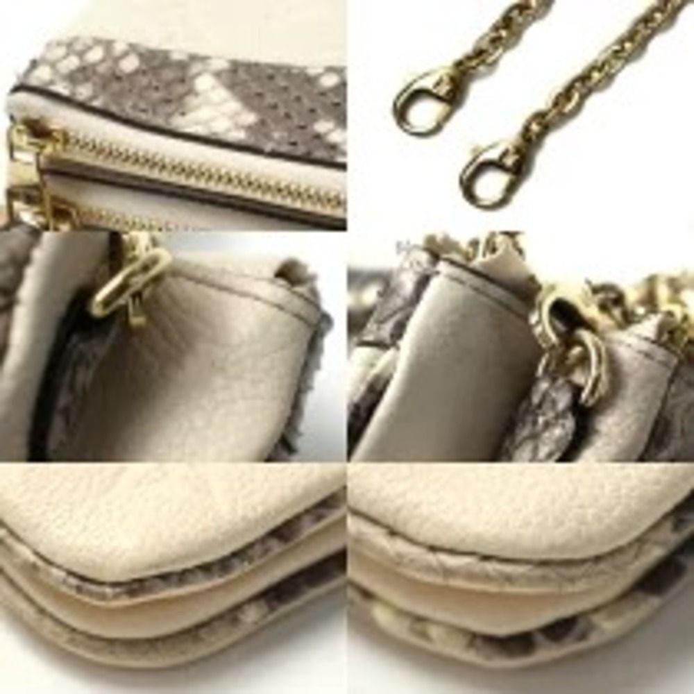 Louis Vuitton Pochette Double Zip Python Shoulder… - image 4